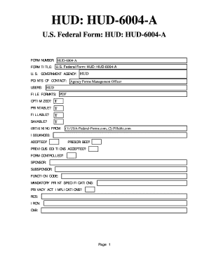 US Government Form Metadata Template