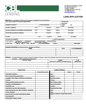 Commercial Loan Application