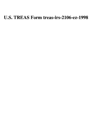 Form 2106-EZ Unreimbursed Employee Business Expenses