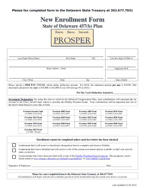 Delaware 457(b) Plan New Enrollment Form