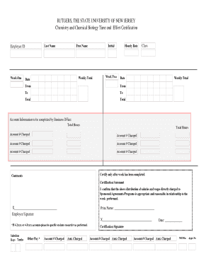 Time Sheet Template