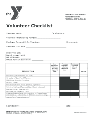 Volunteer Application Form