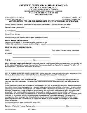 HIPAA Authorization Form