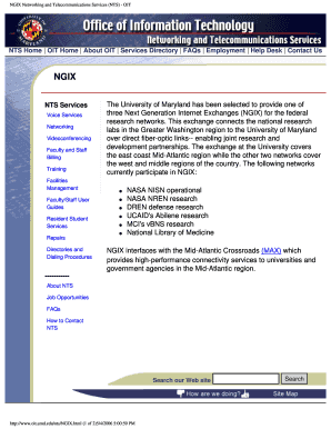 Fillable Online Ms07 Umd Ngix Networking And Telecommunications