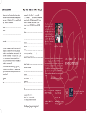 Gift Aid Declaration Form