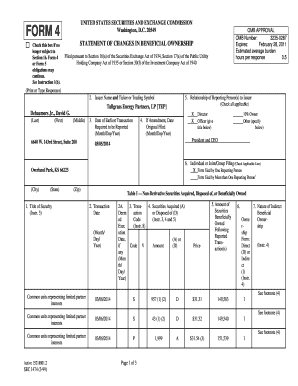 Form 4 Beneficial Ownership Report