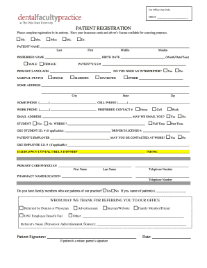 Patient Registration Form