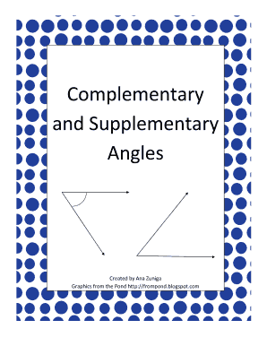 Complementary and Supplementary Angles Worksheet
