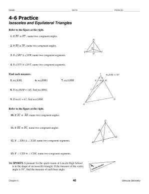 4 6 Practice Isosceles And Equilateral Triangles - Fill Online, Printable,  Fillable, Blank | pdfFiller