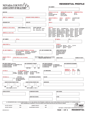 Residential Property Listing Form