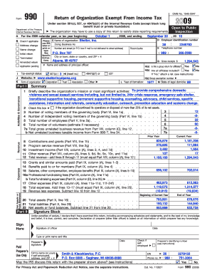 Form 990 Return of Organization Exempt From Income Tax