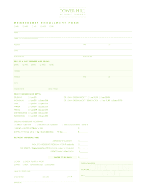 Membership Enrollment Form