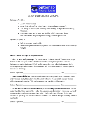 Optomap Retinal Scan Consent Form