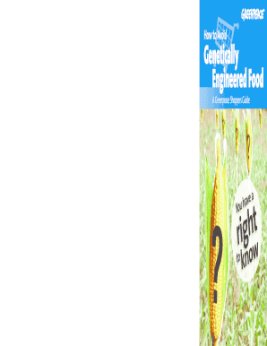 Greenpeace Shoppers Guide to Avoiding Genetically Engineered Food
