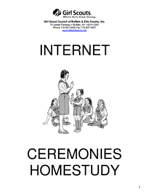 Girl Scout Ceremonies Workshop Homestudy