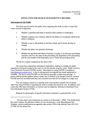US Bankruptcy Records Search Application