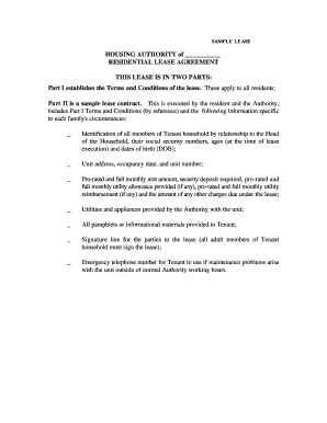Residential Lease Agreement