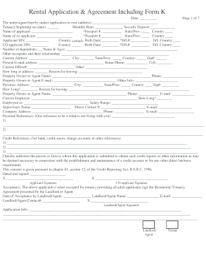 British Columbia Residential Tenancy Agreement