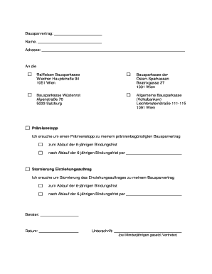 Bausparvertrag: Prämienstopp
