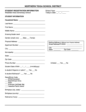 Student Registration Form