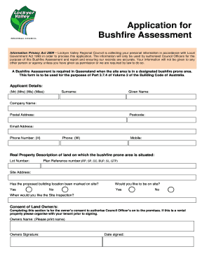 Bushfire Assessment Application