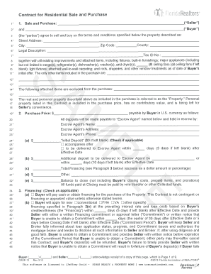 Florida Residential Purchase Agreement