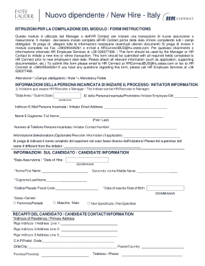 Nuovo dipendente