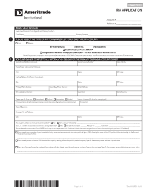 IRA Application Form