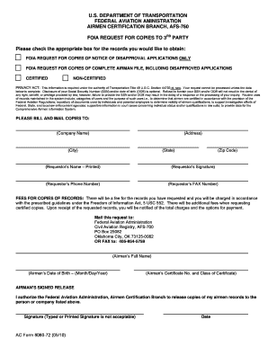 FOIA Request for Airman Records