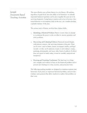 Document Based Teaching Activities
