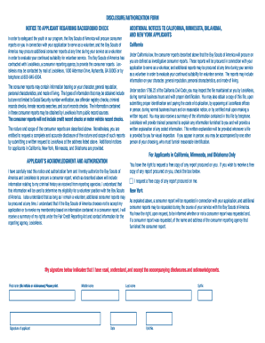 Boy Scouts of America Adult Application