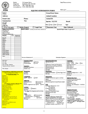 Equine Submission Form