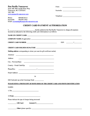 Credit Card Payment Authorization