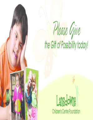Lansdowne Children's Centre Donation Form