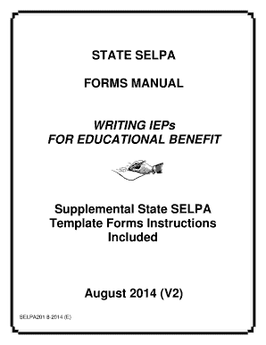 California IEP Form Template