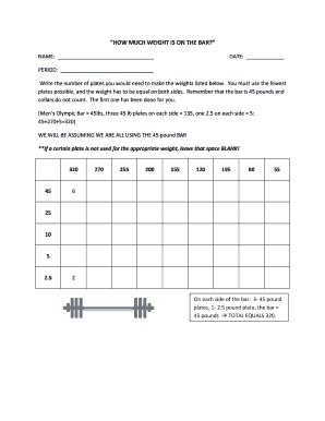 Weightlifting Bar Plate Calculator