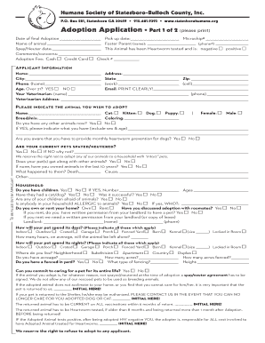 Pet Adoption Application