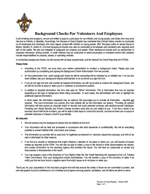 Background Check Authorization Form