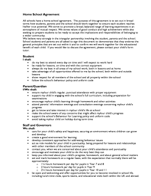 Home School Agreement