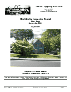 Home Inspection Customer Agreement