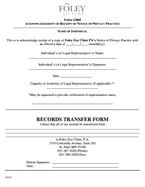 Occupational Health Consent To Transfer Occupational Health