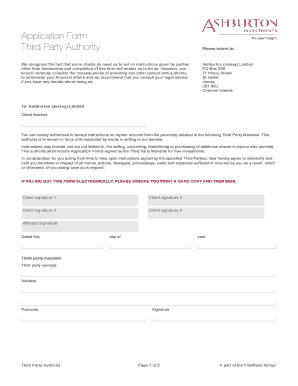 Third Party Authority Application Form