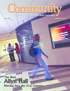 Comm cover Fall 2000 - Wright State University