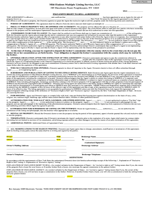 Exclusive Right to Sell Agreement
