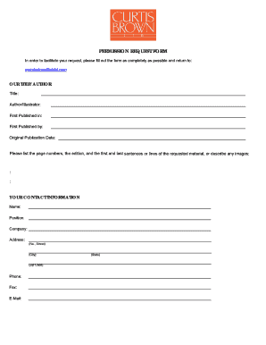 Permission Request Form