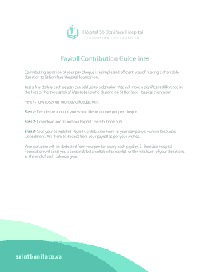 Payroll Contribution Form