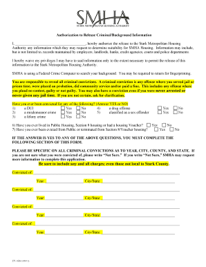 Fillable Online starkmha EV-16BA SMHA Authorization for Background ...