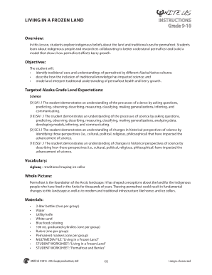 Permafrost and Berries Lesson Plan