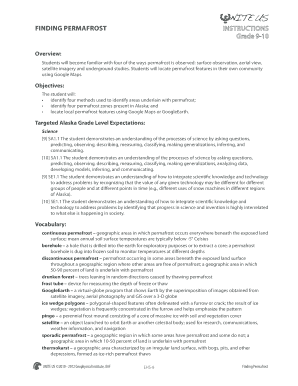 Finding Permafrost Educational Worksheet