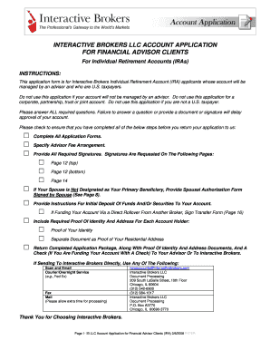 Interactive Brokers IRA Account Application
